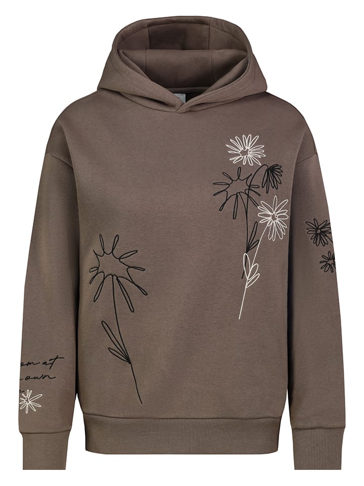 Hoodie in Braun