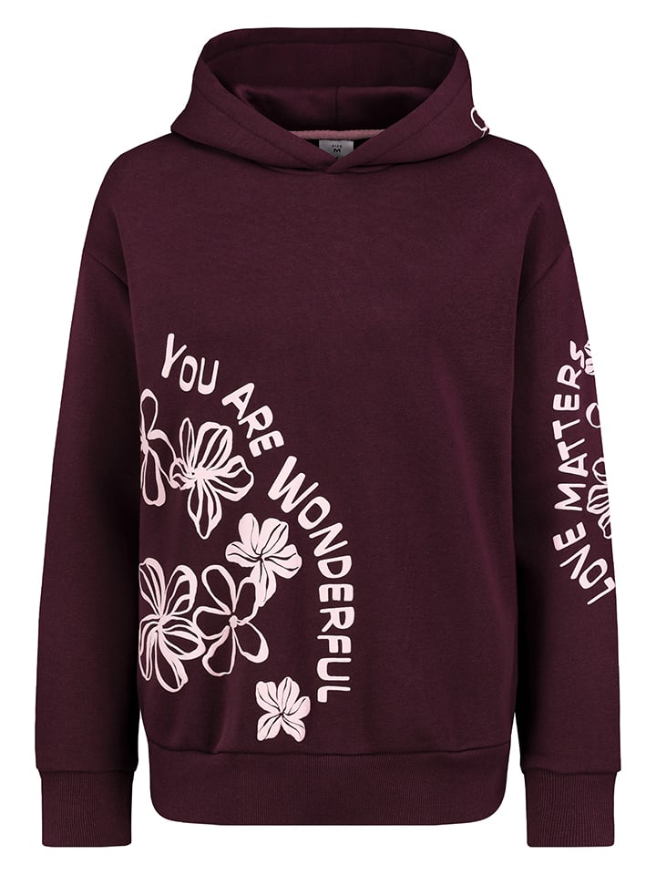 Hoodie in Bordeaux