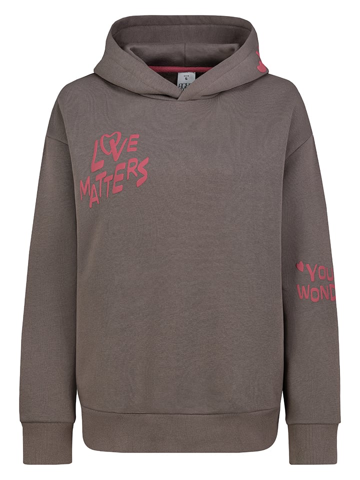 Hoodie in Braun