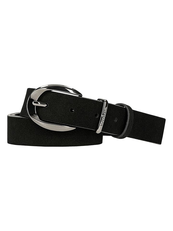 Leder-Gürtel in Schwarz