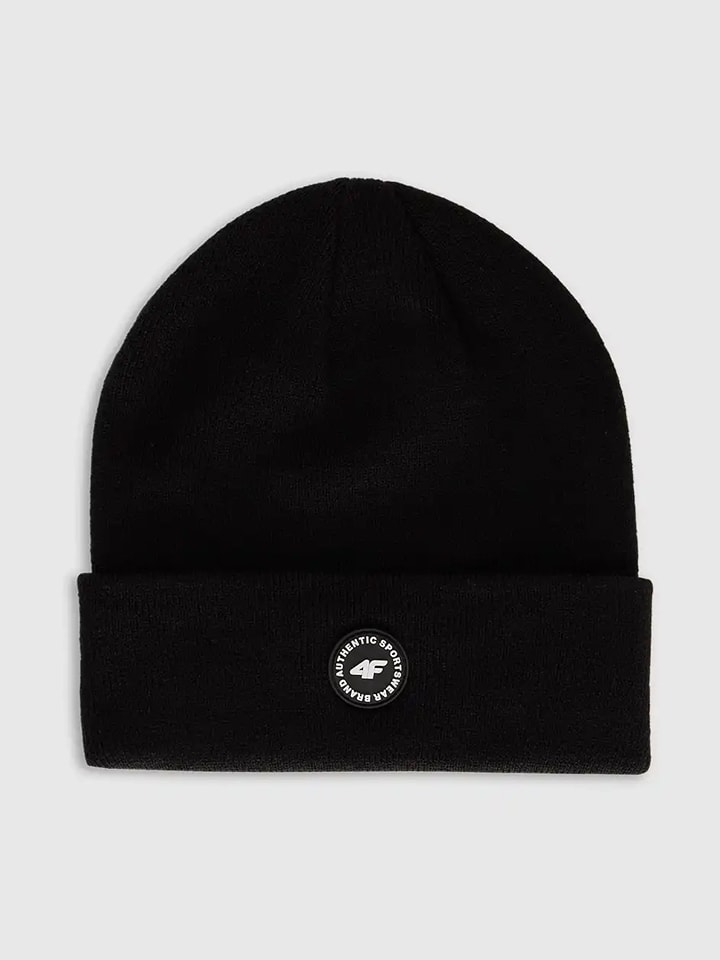 Czapka beanie w kolorze czarnym