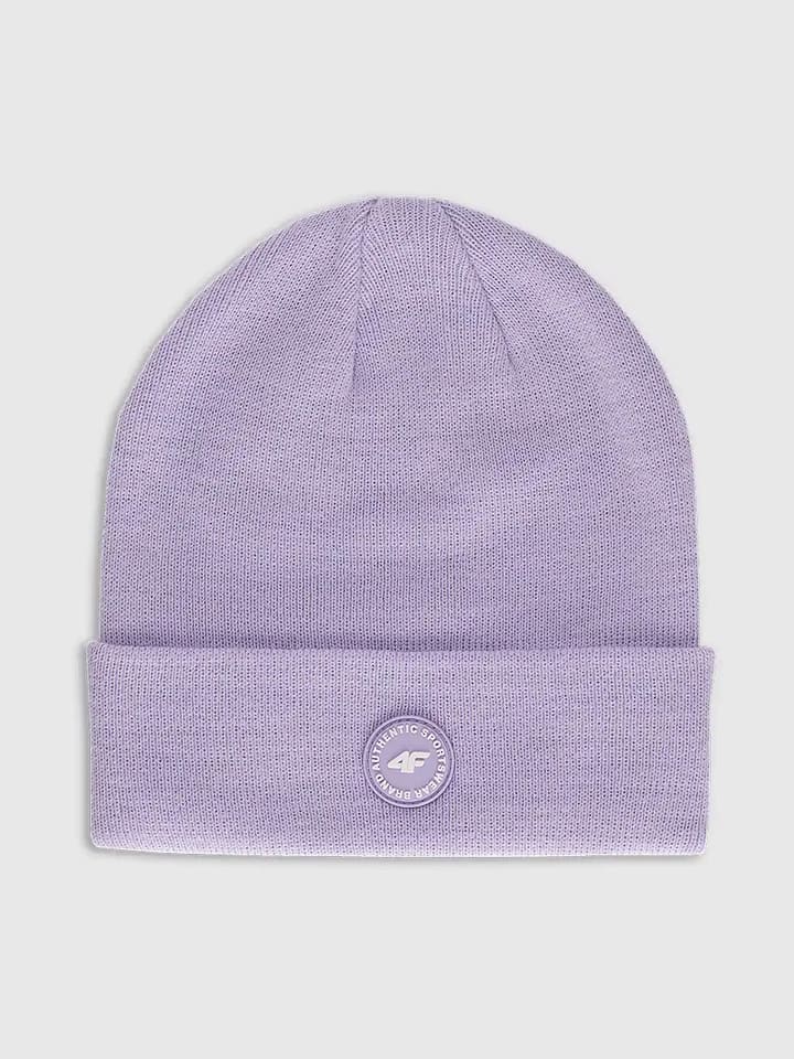 Czapka beanie w kolorze lawendowym