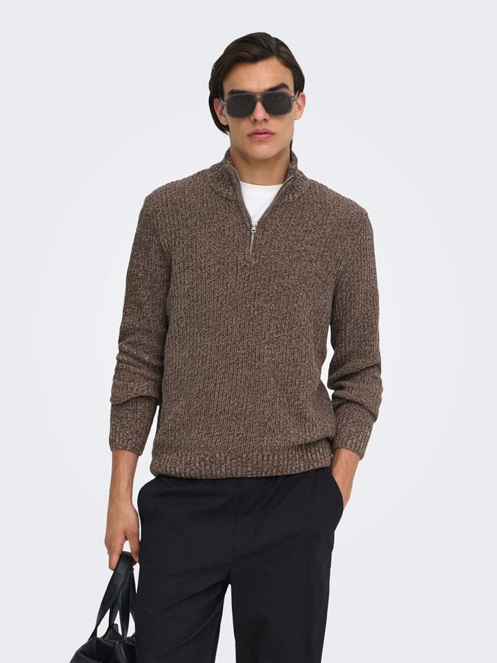 Pullover "Jion" in Braun
