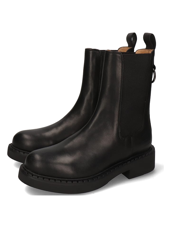 Leren chelseaboots "Pia 2" zwart