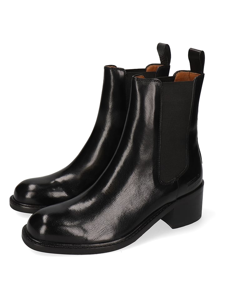 Leren chelseaboots "Shay 2" zwart