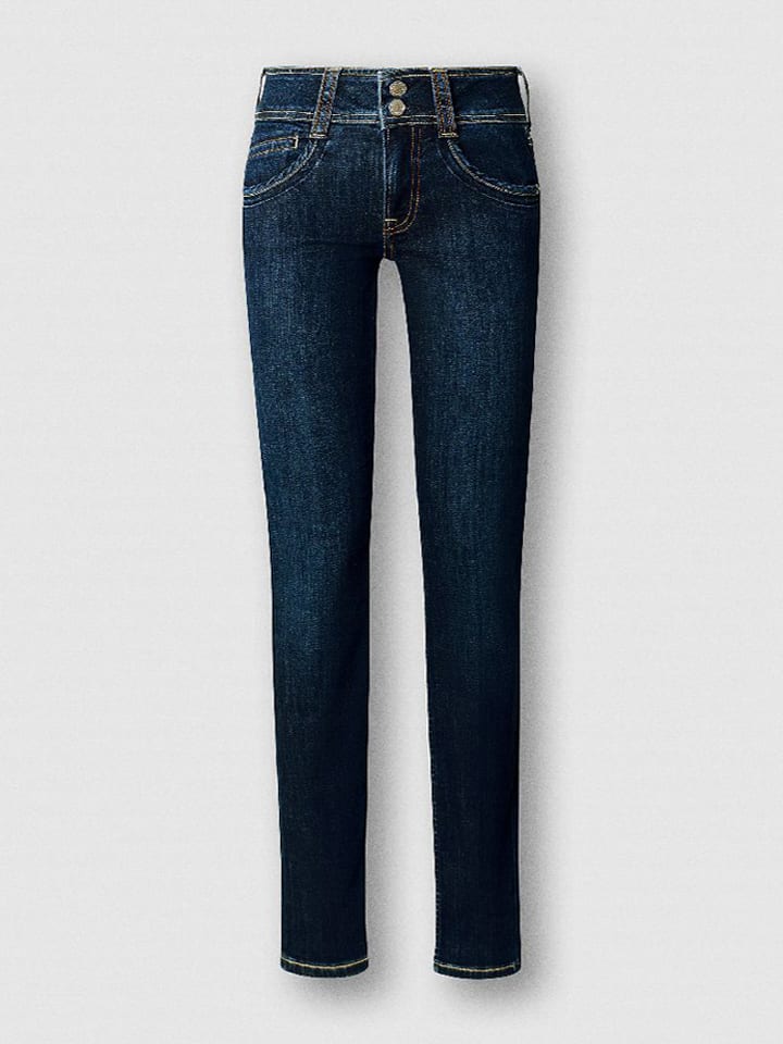 Dżinsy - Slim fit - w kolorze granatowym
