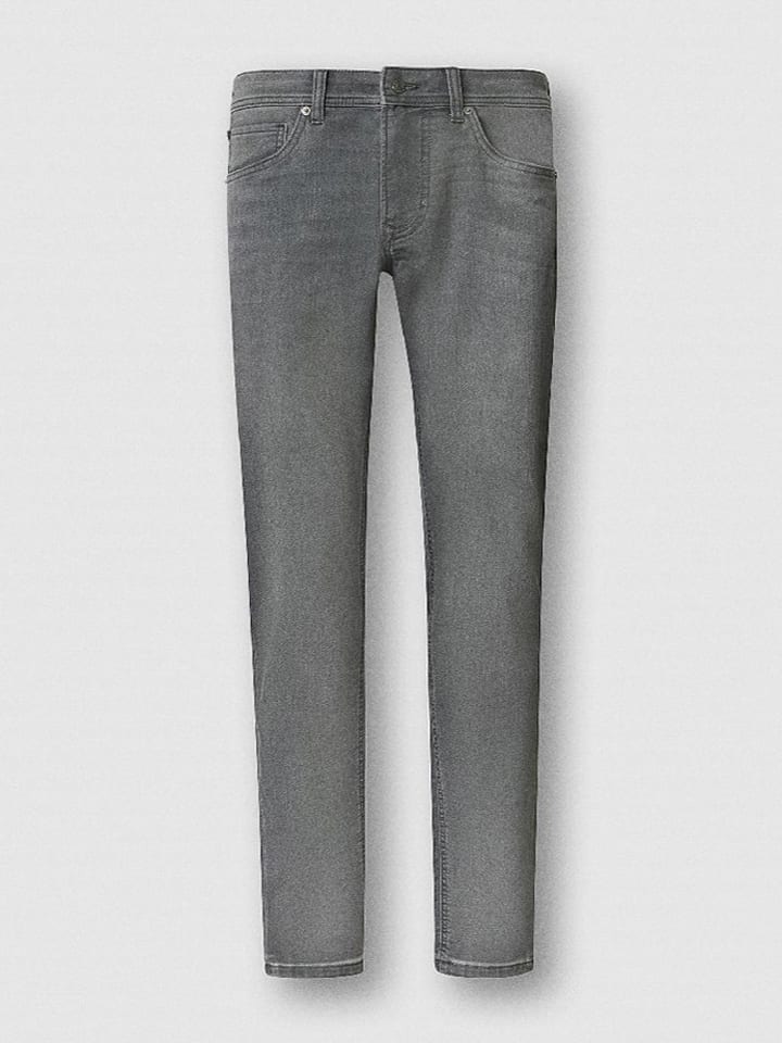 Dżinsy - Slim fit - w kolorze szarym