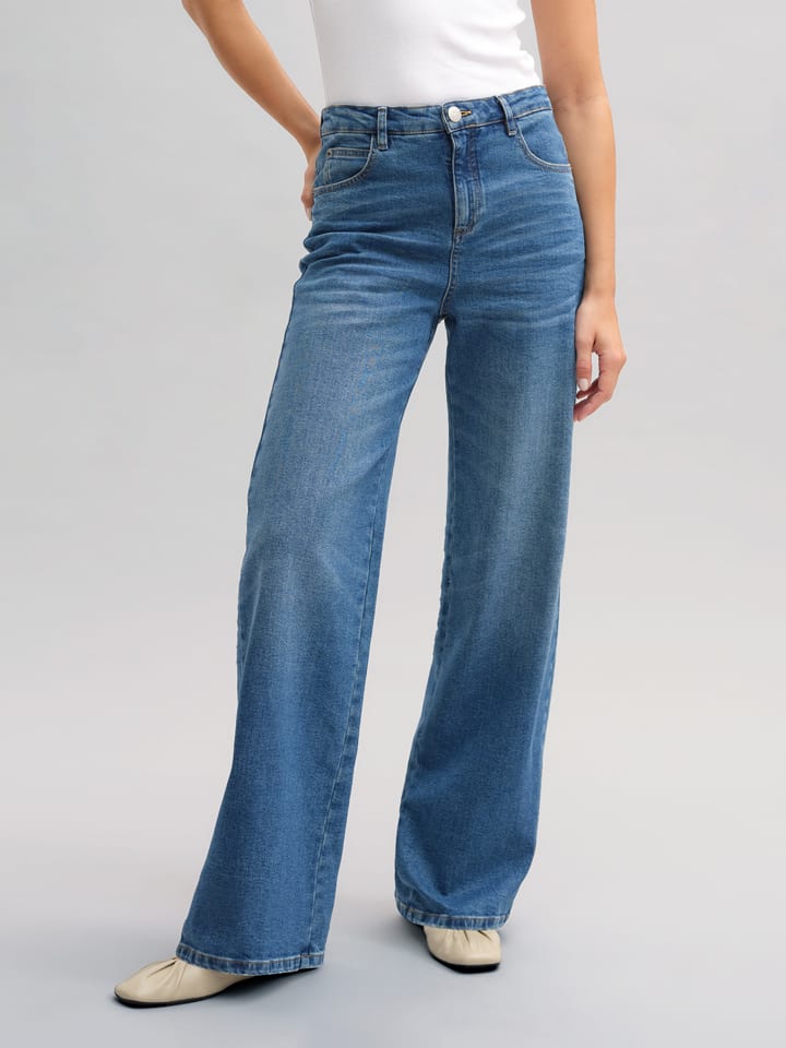 Jeans - Wide leg in Blau
