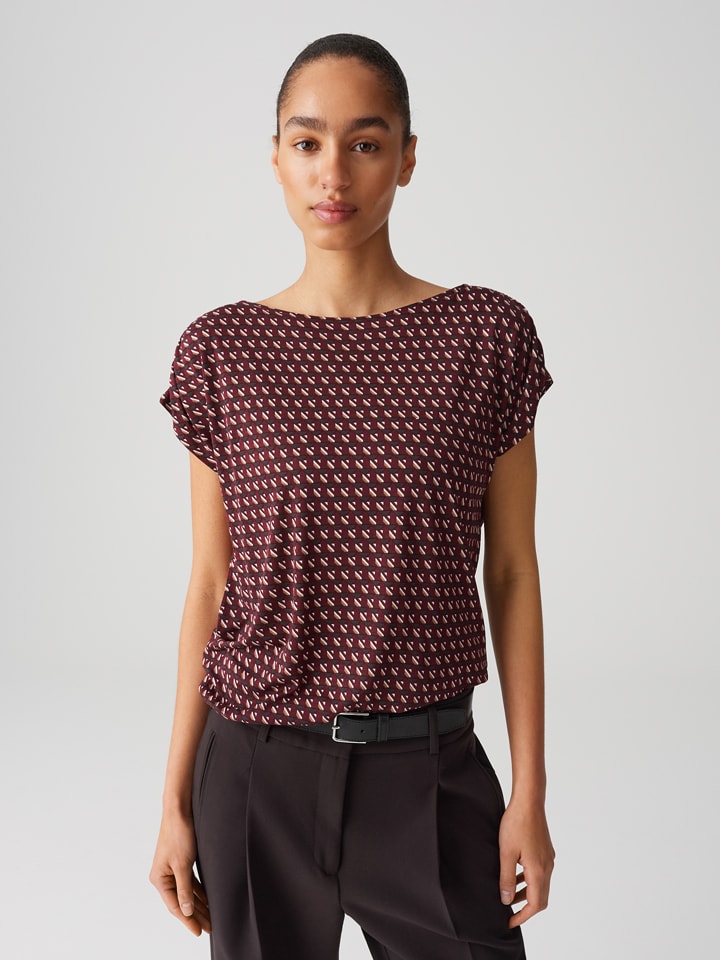 Bluse in Bordeaux