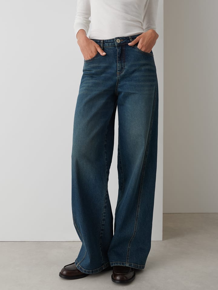 Spijkerbroek - comfort fit - donkerblauw