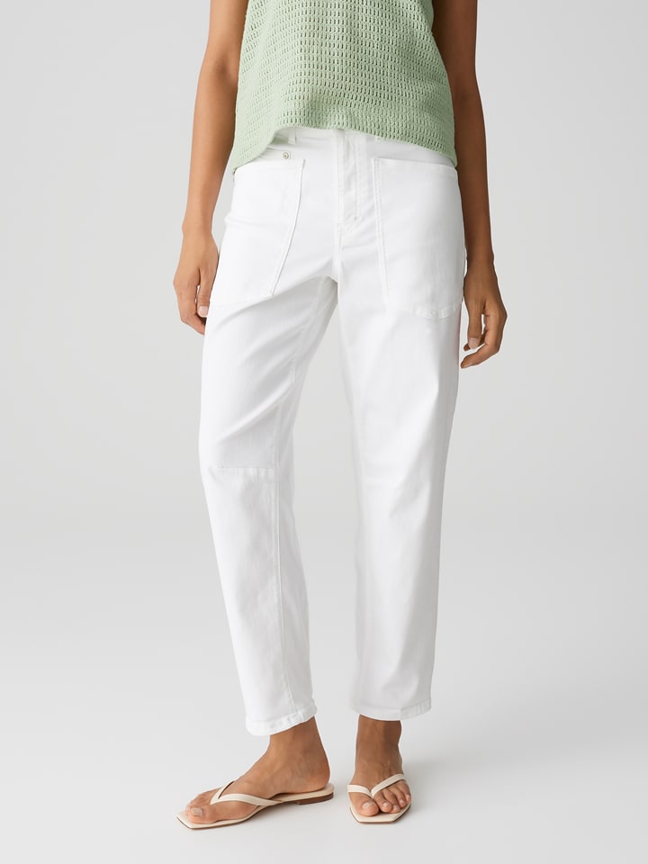 Jeans - Barrel fit - in Weiß