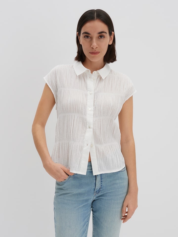Bluse in Creme