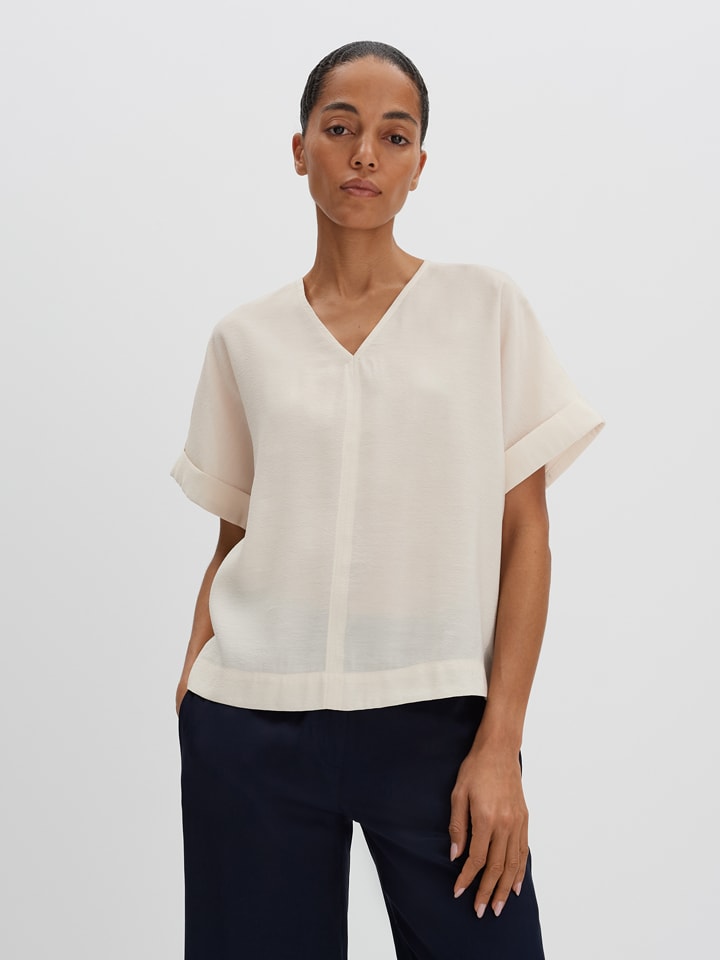Bluse in Beige
