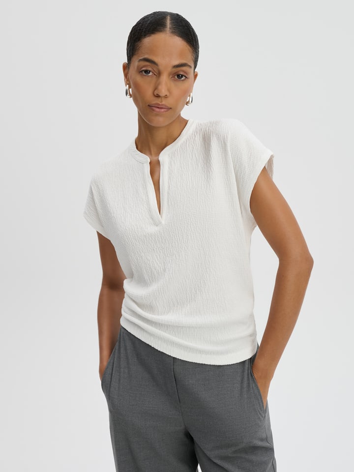 Bluse in Weiß