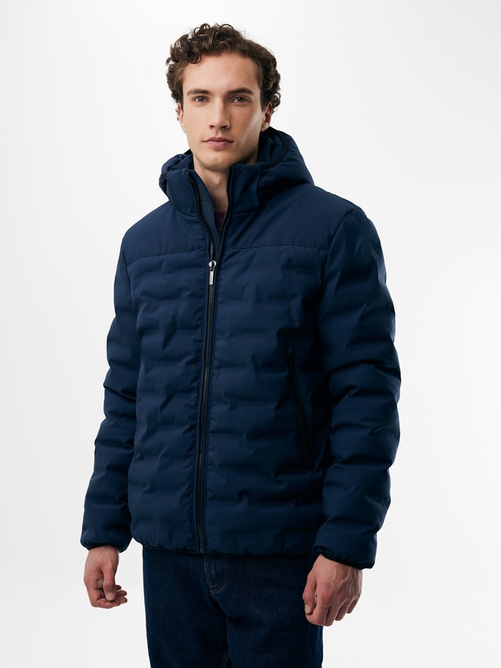 Steppjacke in Dunkelblau
