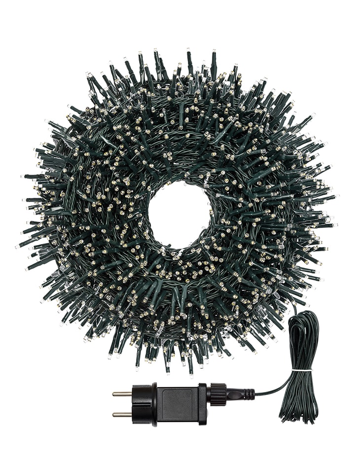 LED-Lichterkette in Grün/ Warmweiß - (L)40 m