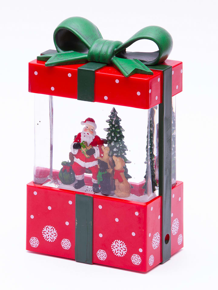 LED-Dekofigur "Geschenkpaket" in Bunt - (B)11 x (H)19 x (T)7 cm
