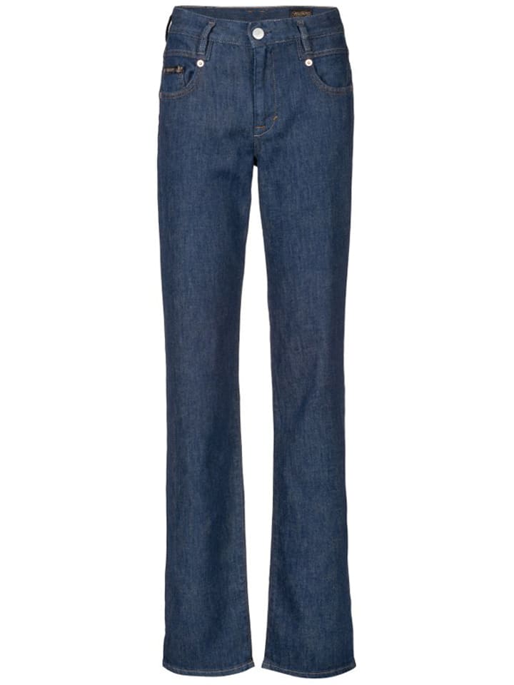 Spijkerbroek "Breezy" - straight fit - donkerblauw