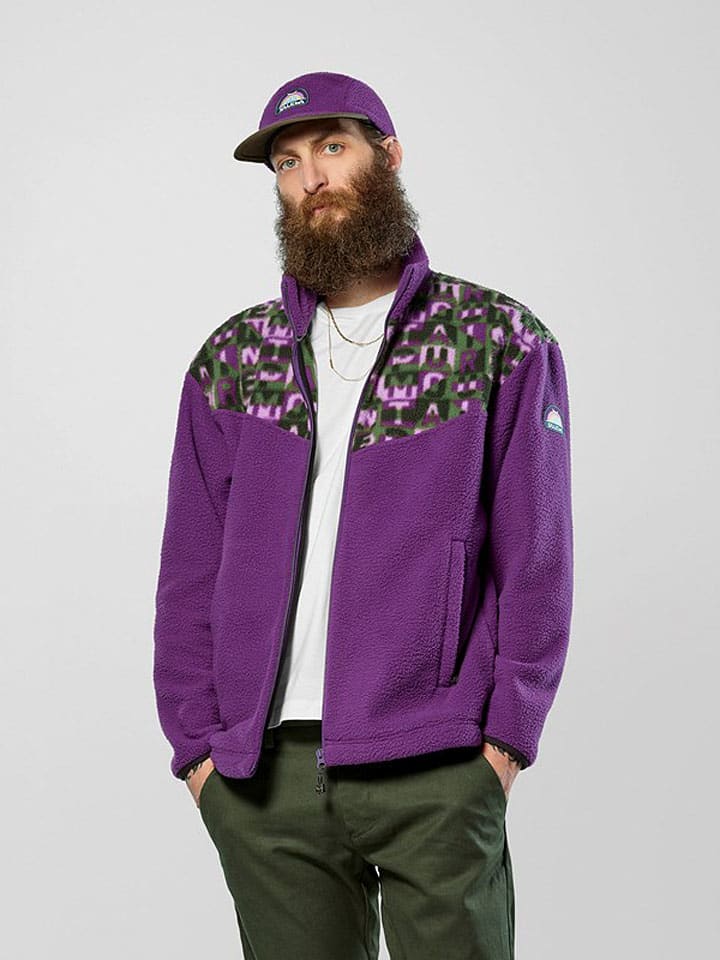 Fleecepullover "Eagle Anniversary" in Lila