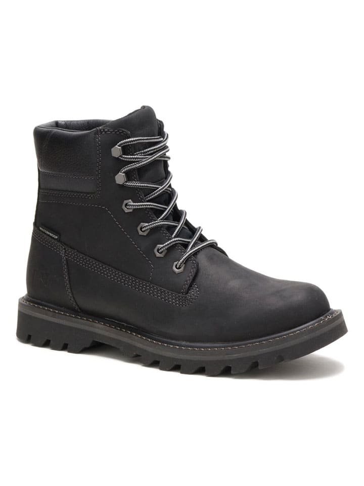 Leder-Boots "Deplete" in Schwarz