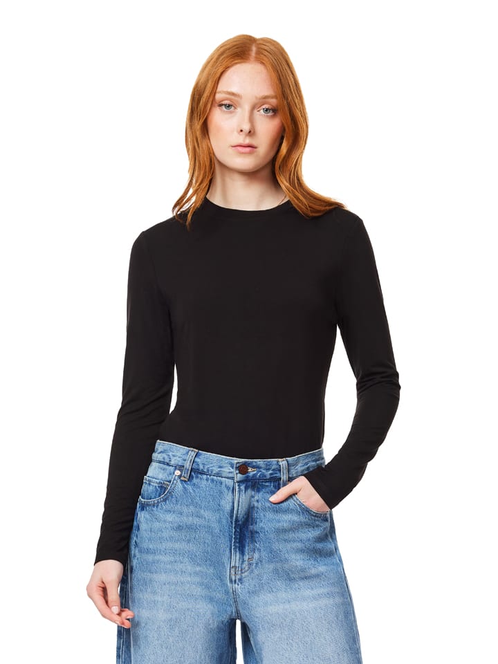 Longsleeve in Schwarz