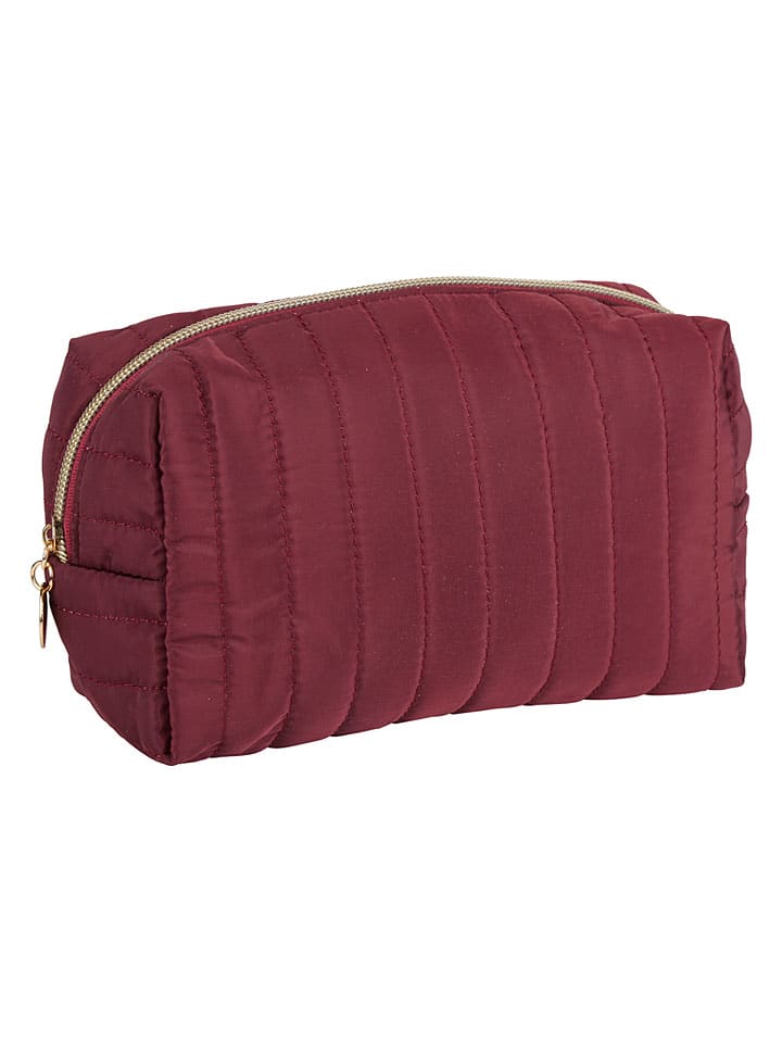 Kosmetiktasche in Bordeaux - (B)19 x (H)14 x (T)8,5 cm