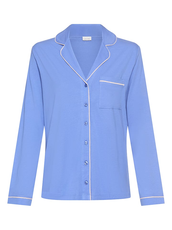 Pyjama-Oberteil in Blau