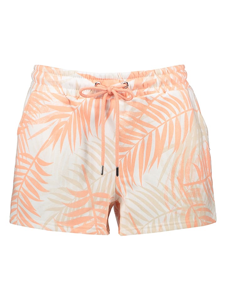 Sweatshort abrikooskleurig/beige