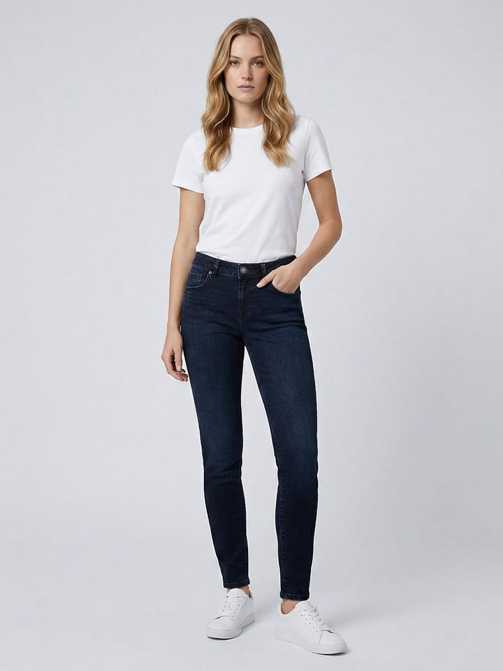 Dżinsy - Slim fit - w kolorze granatowym