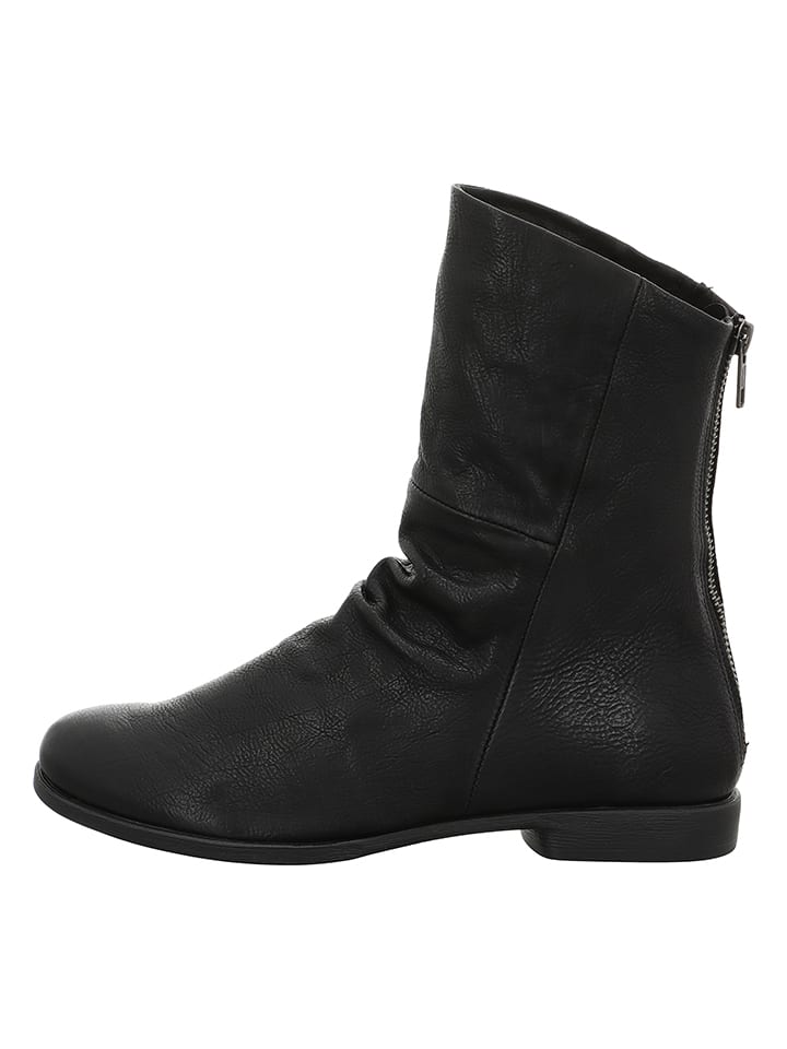 Leder-Boots "Agrat" in Schwarz