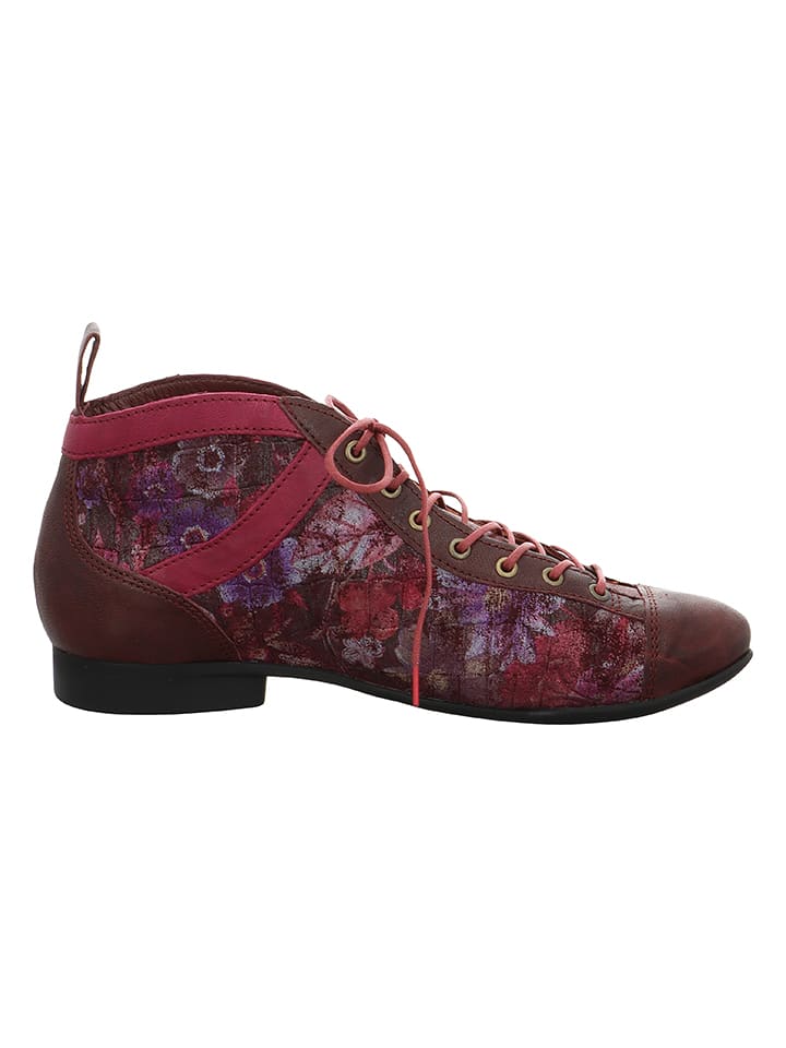 Leder-Schnürschuhe "Guad" in Bordeaux