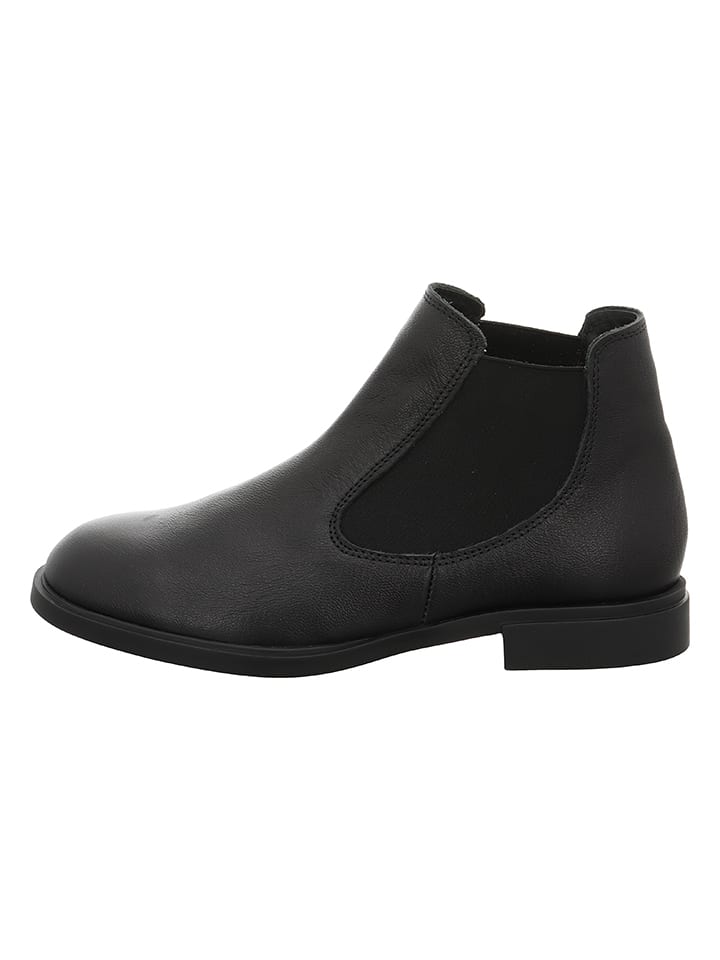 Leder-Chelsea-Boots "Nina" in Schwarz