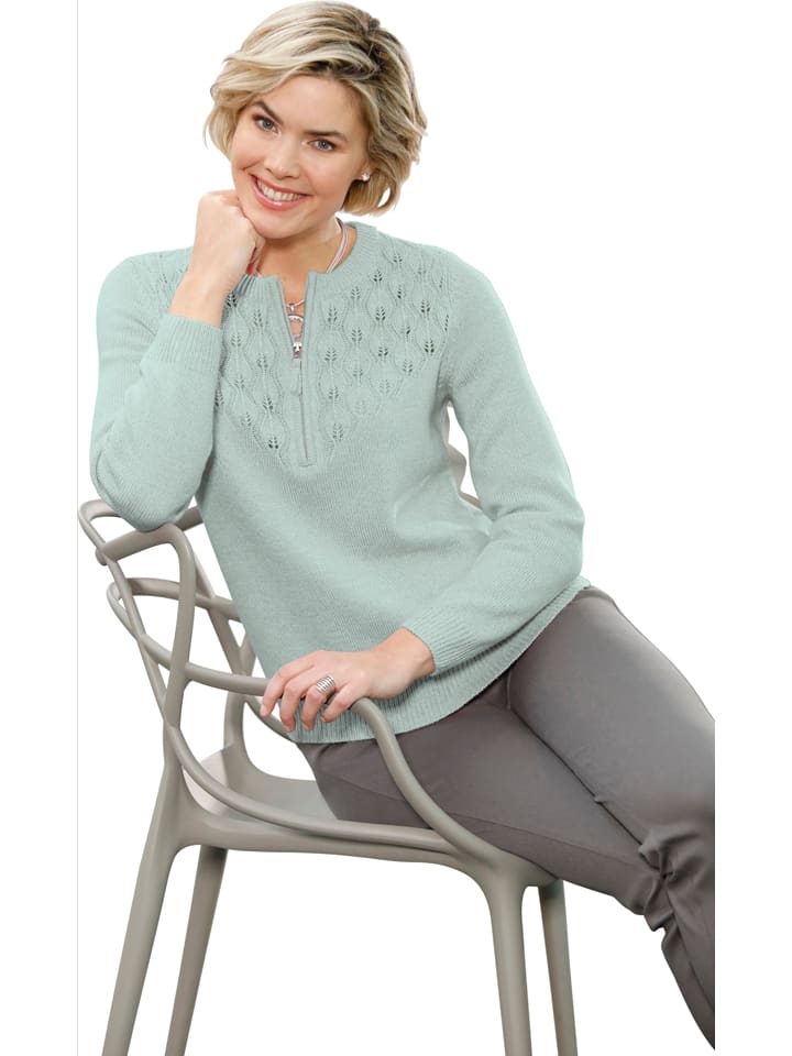 Sweter w kolorze miętowym