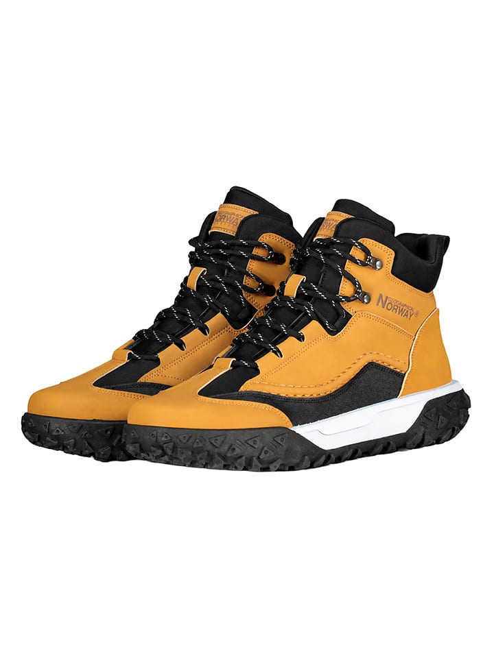 Sneakersy "Ondaroma" w kolorze jasnobrązowym