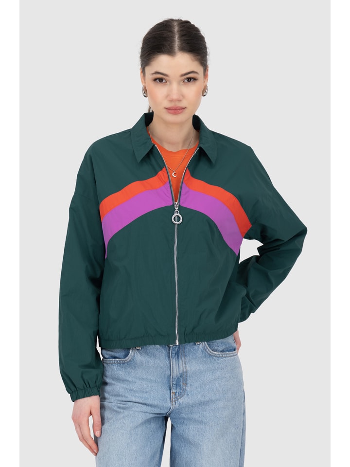 Blouson "Rya" petrol/paars