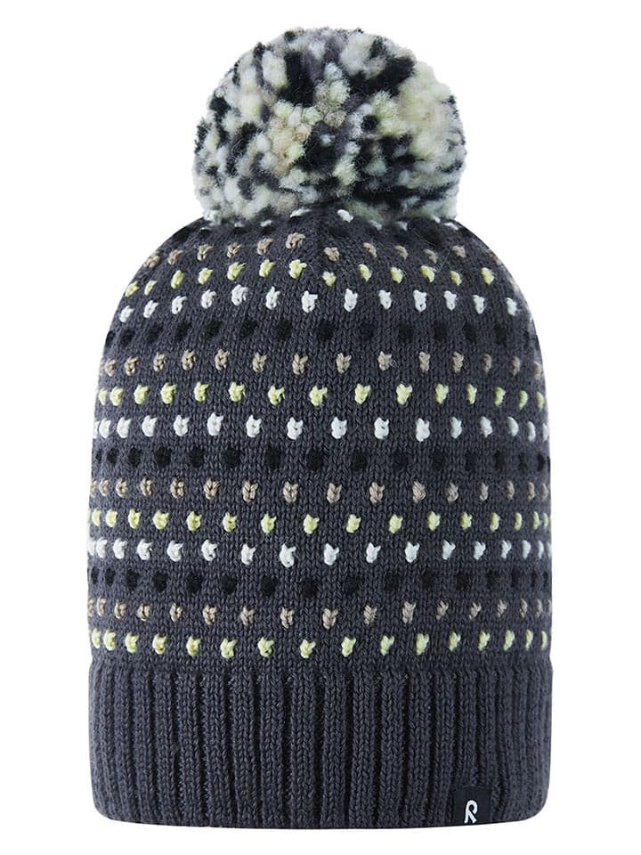 Czapka beanie "Pampula" w kolorze antracytowym