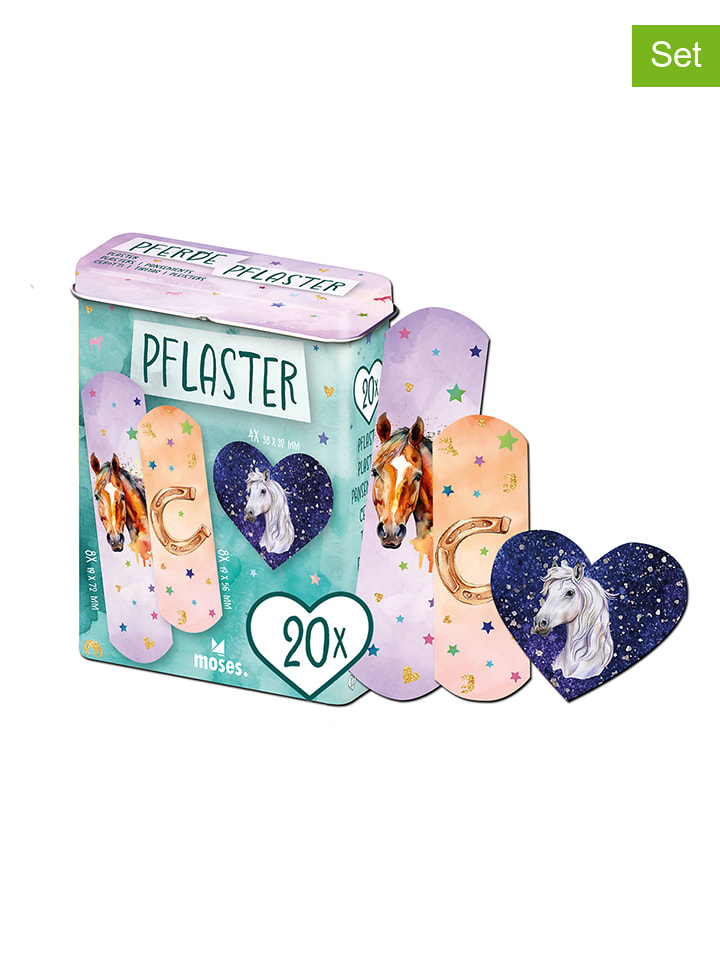 2er-Set: Pflaster "Pferde" - 2x 20 Stück
