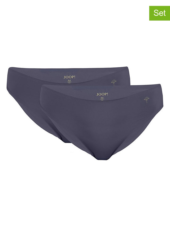 2er-Set: Slips in Blaugrau