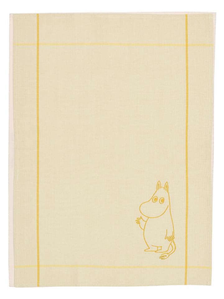 Theedoek "Moomintroll" geel - (L)70 x (B)50 cm