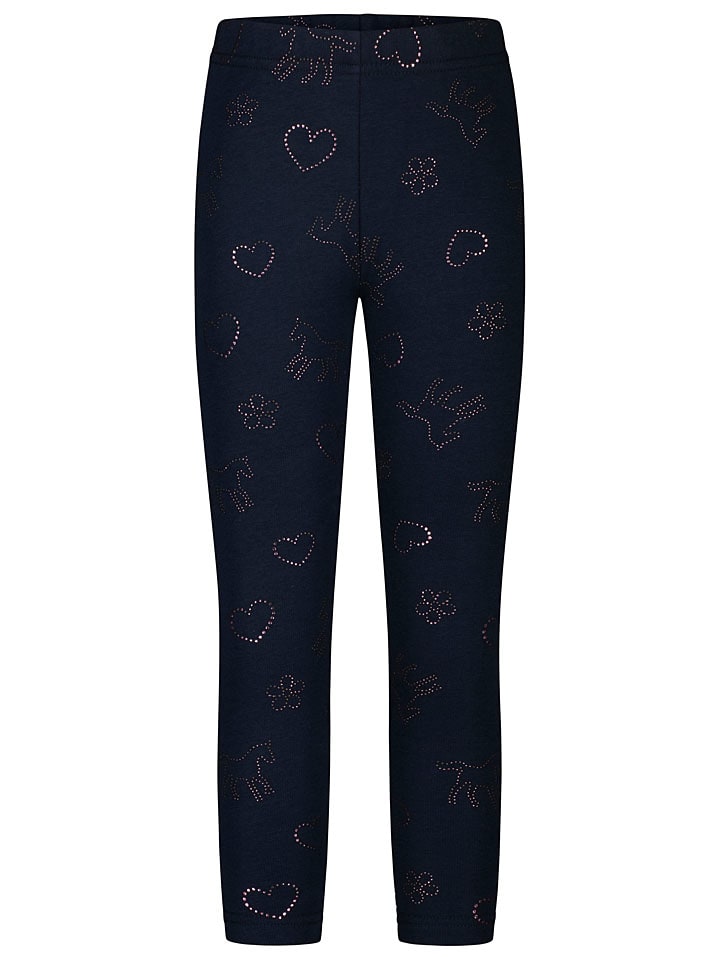 Legginsy w kolorze granatowym