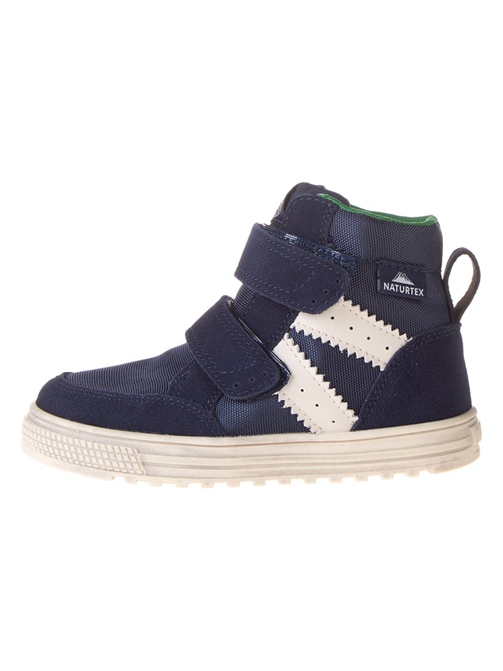 Leder-Sneakers "Skotty" in Dunkelblau