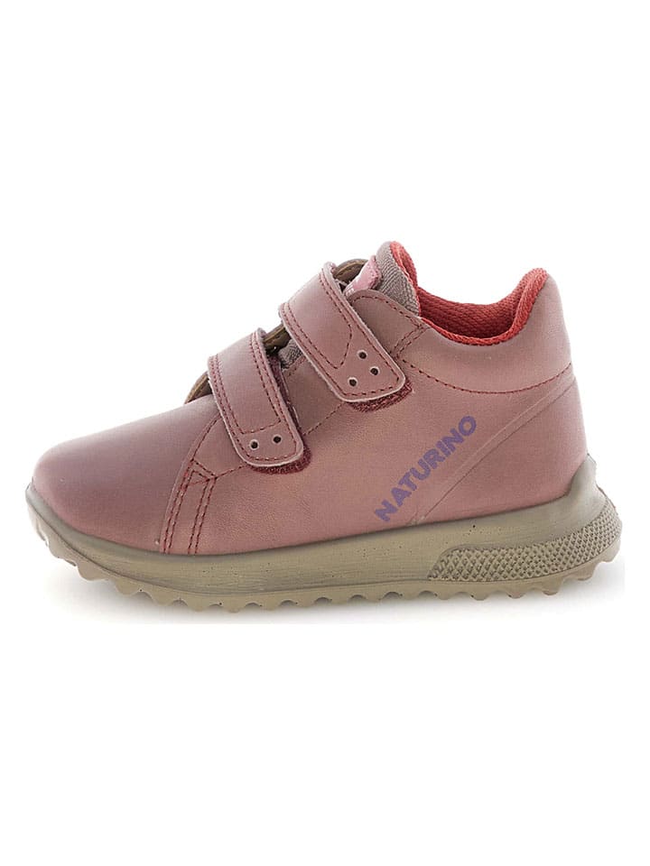 Skórzane sneakersy "Nuvik" w kolorze jasnoróżowym