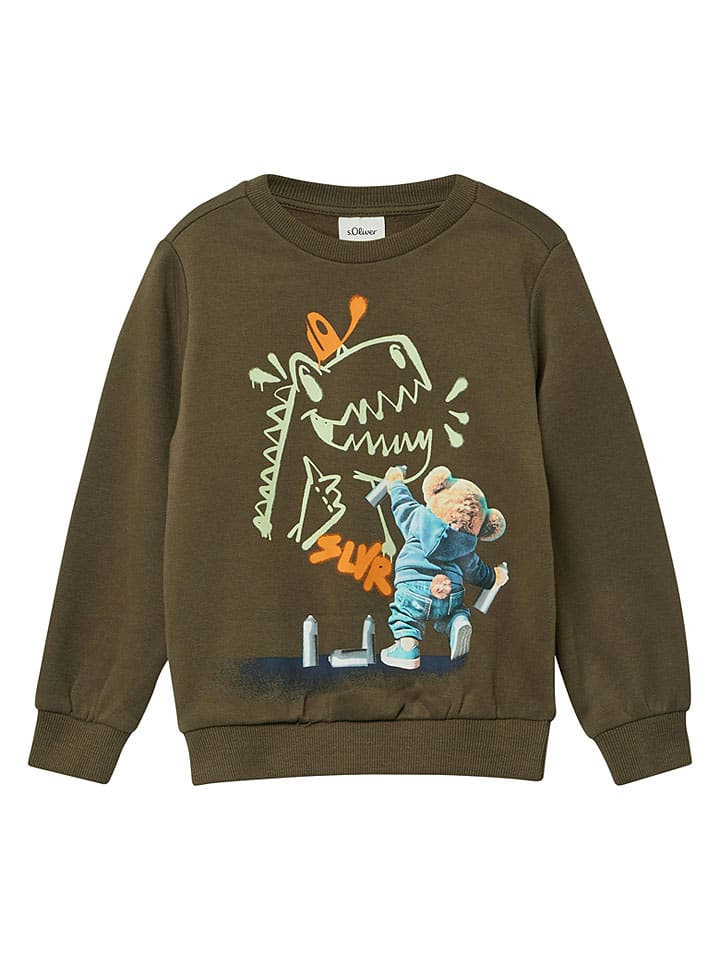 Sweatshirt in Khaki
