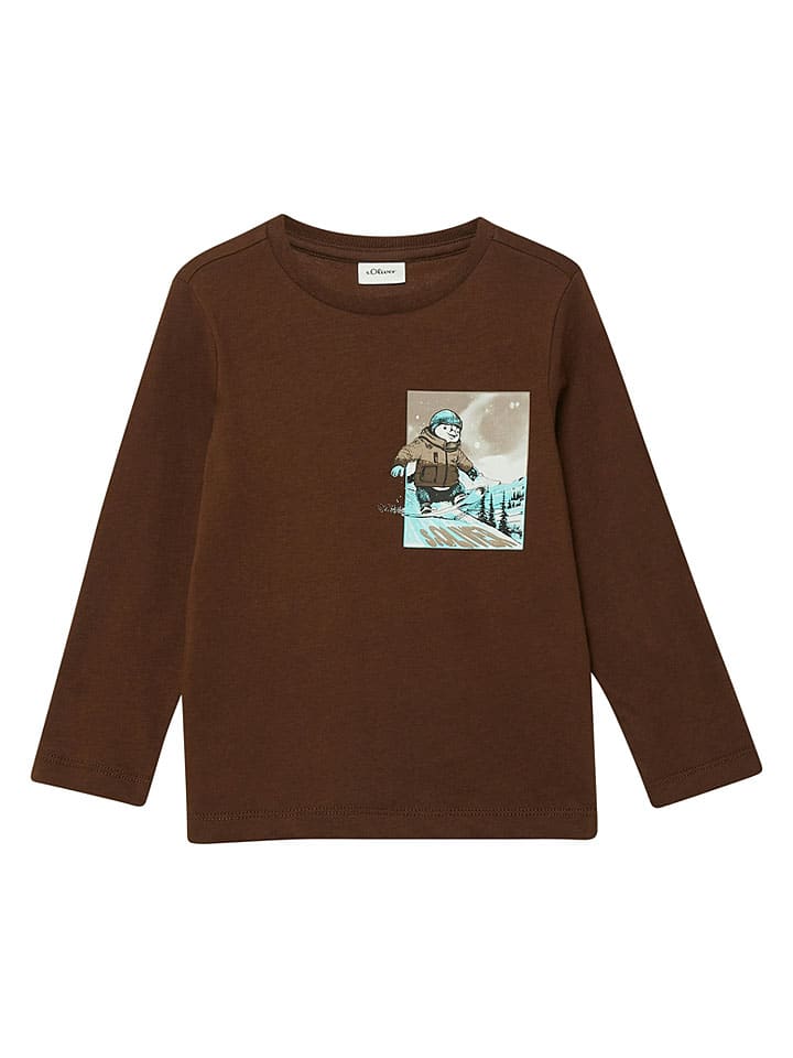 Longsleeve in Braun