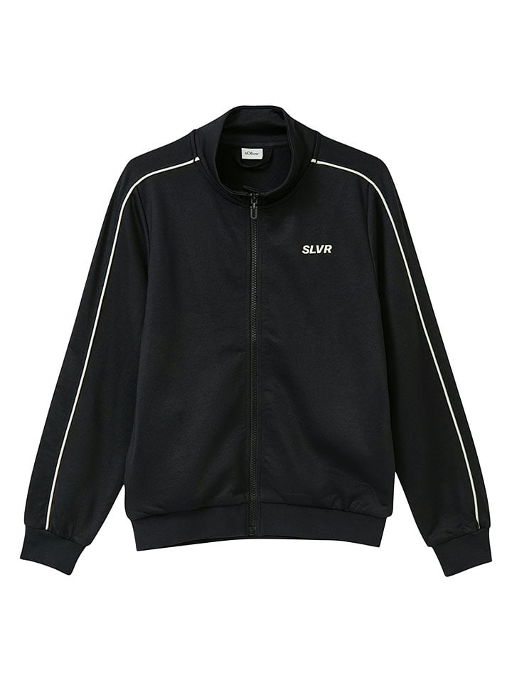 Sweatjacke in Schwarz