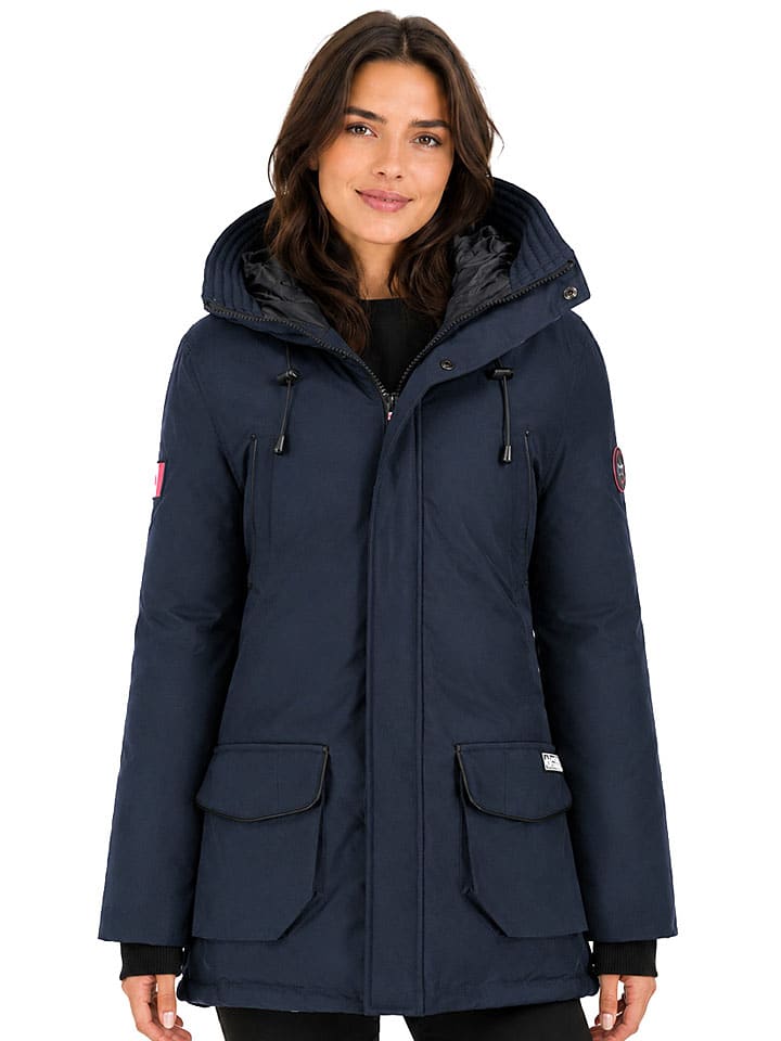 Parka "Claudiuseak" w kolorze granatowym