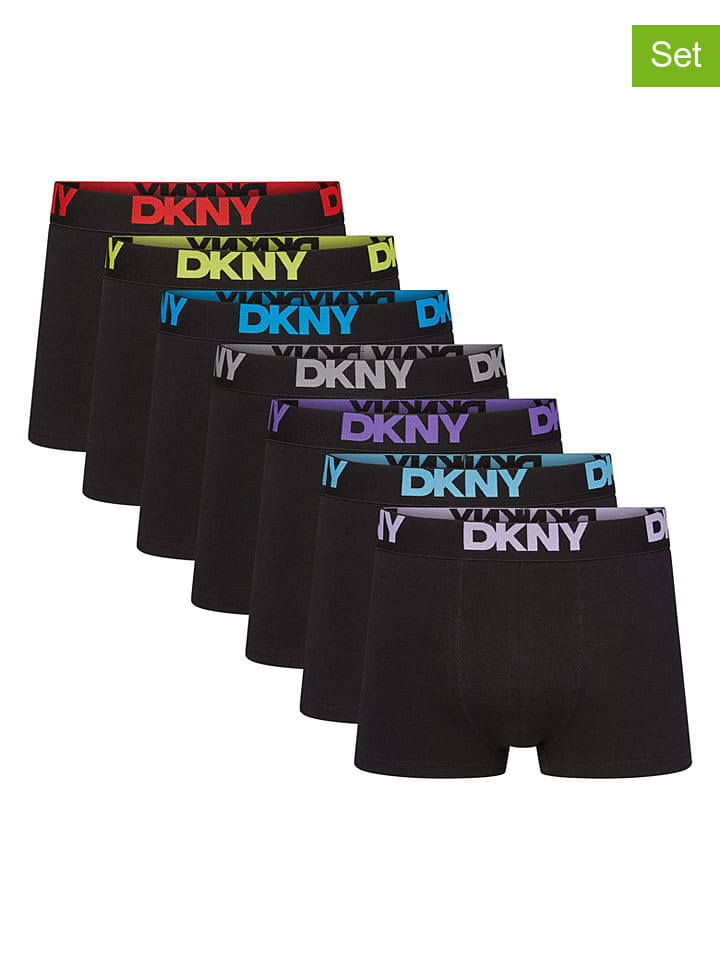 7er-Set: Boxershorts in Schwarz