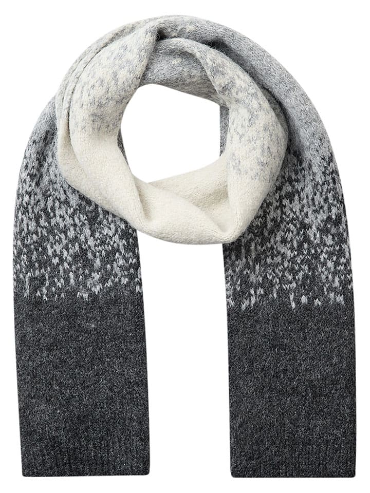 Sjaal "Hasita" antraciet/crème
