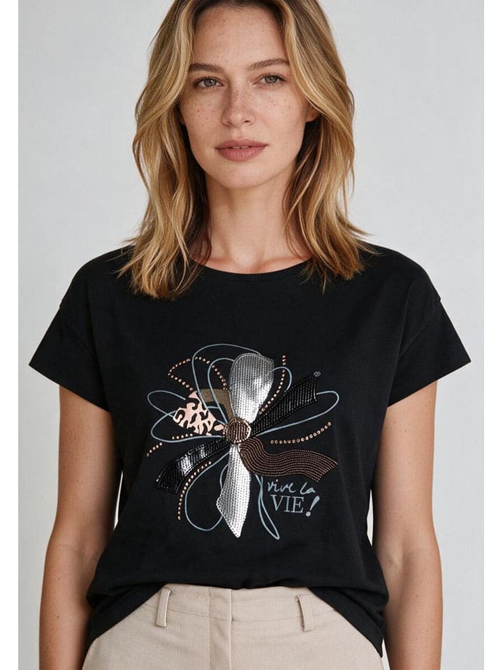 Shirt in Schwarz