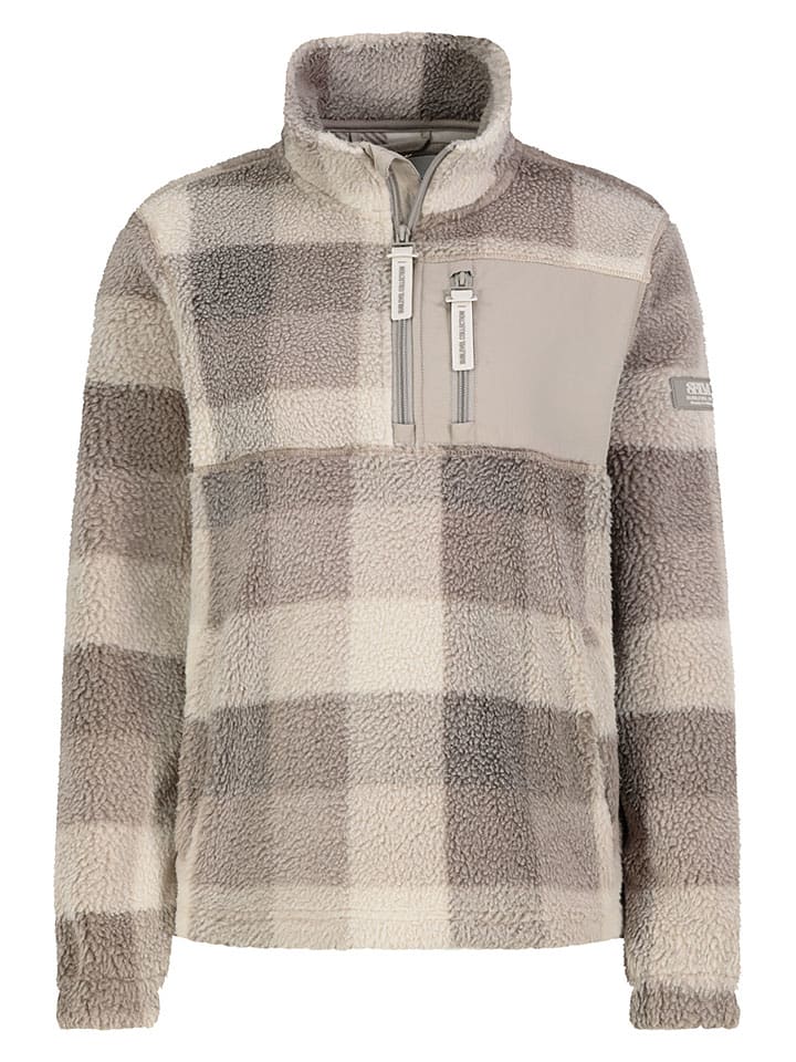 Fleecepullover in Beige